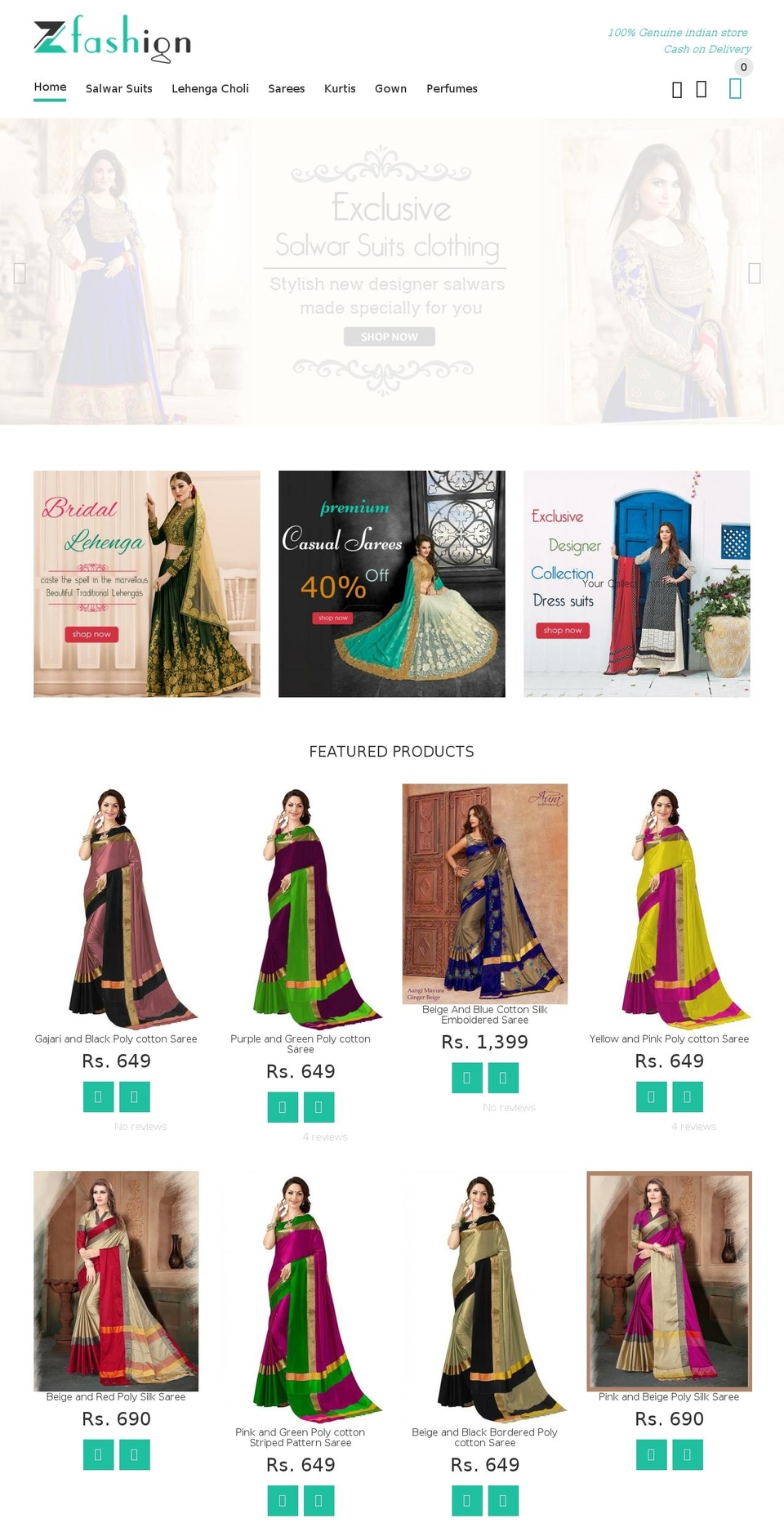 zfashiondeal.com — Shopify storefront screenshot