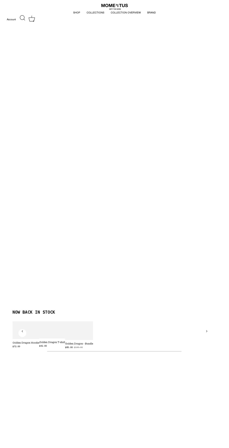 zgclothing.com shopify website screenshot
