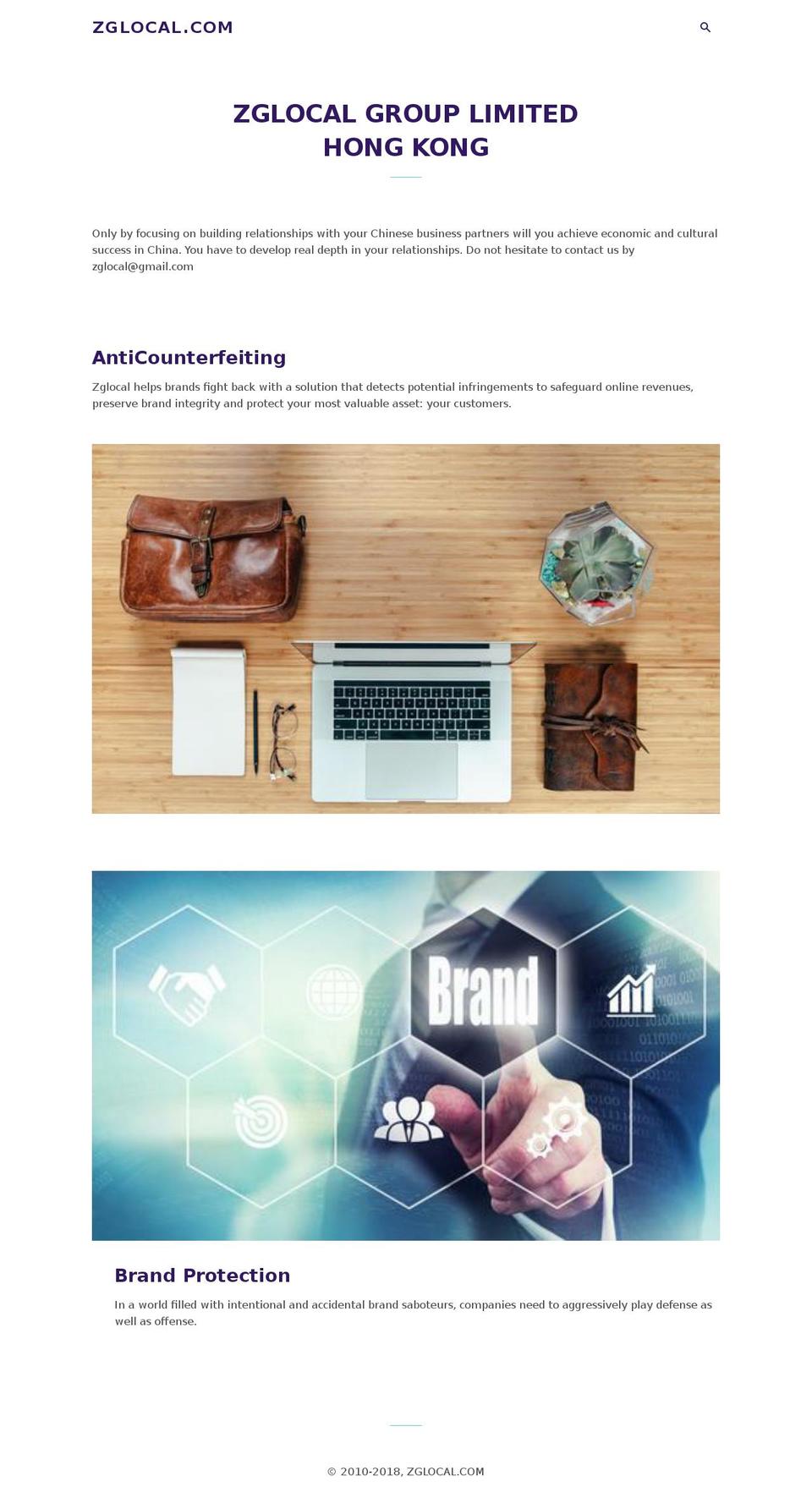 zglocal.com shopify website screenshot