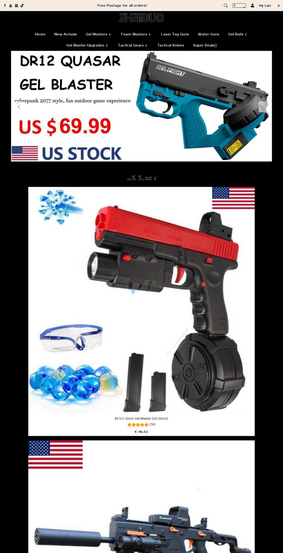 zhenduotoys.com — Shopify storefront screenshot