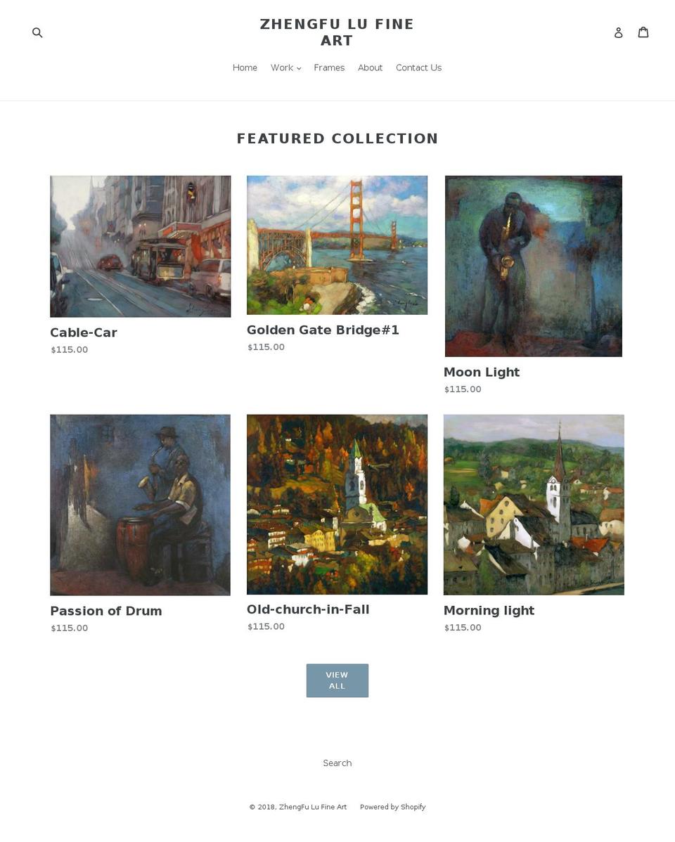 zhengfulu.com — Shopify storefront screenshot