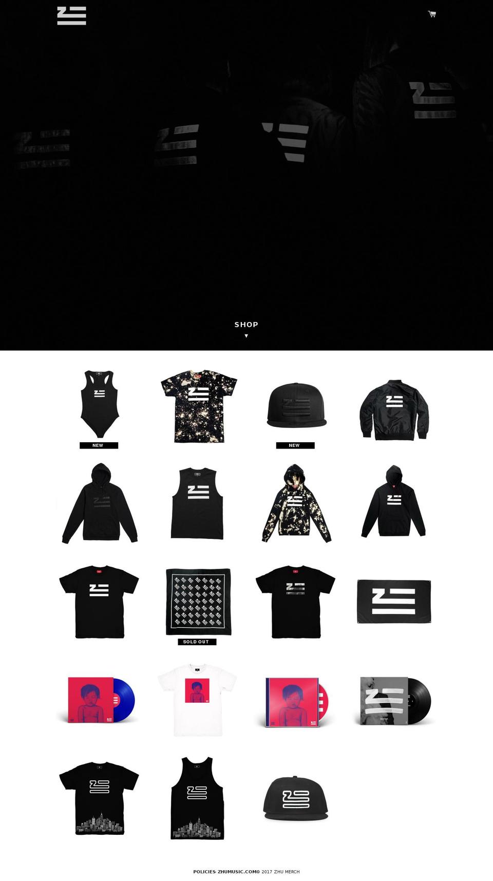 zhumerch.com shopify website screenshot