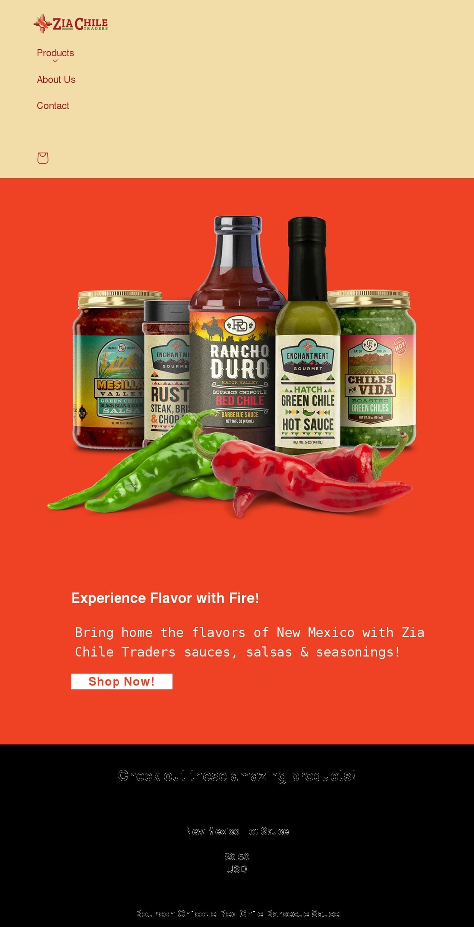 ziachile.com shopify website screenshot
