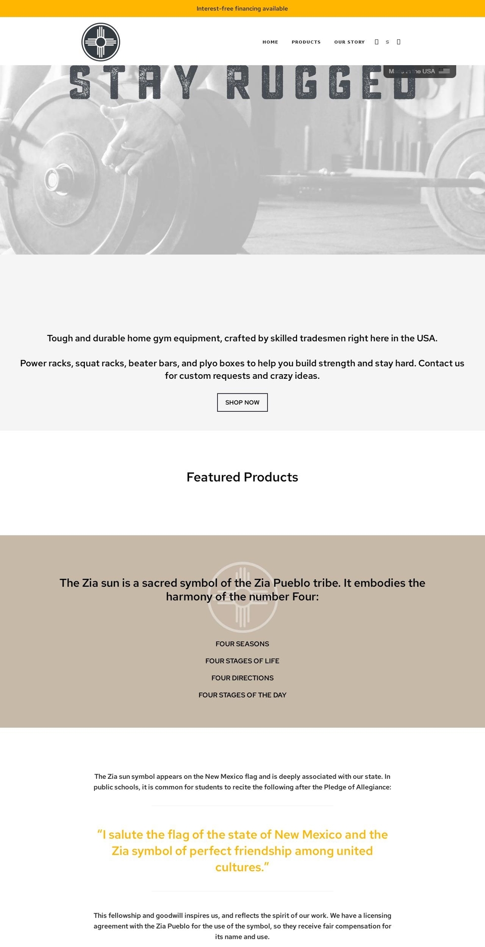 ziafit.com shopify website screenshot