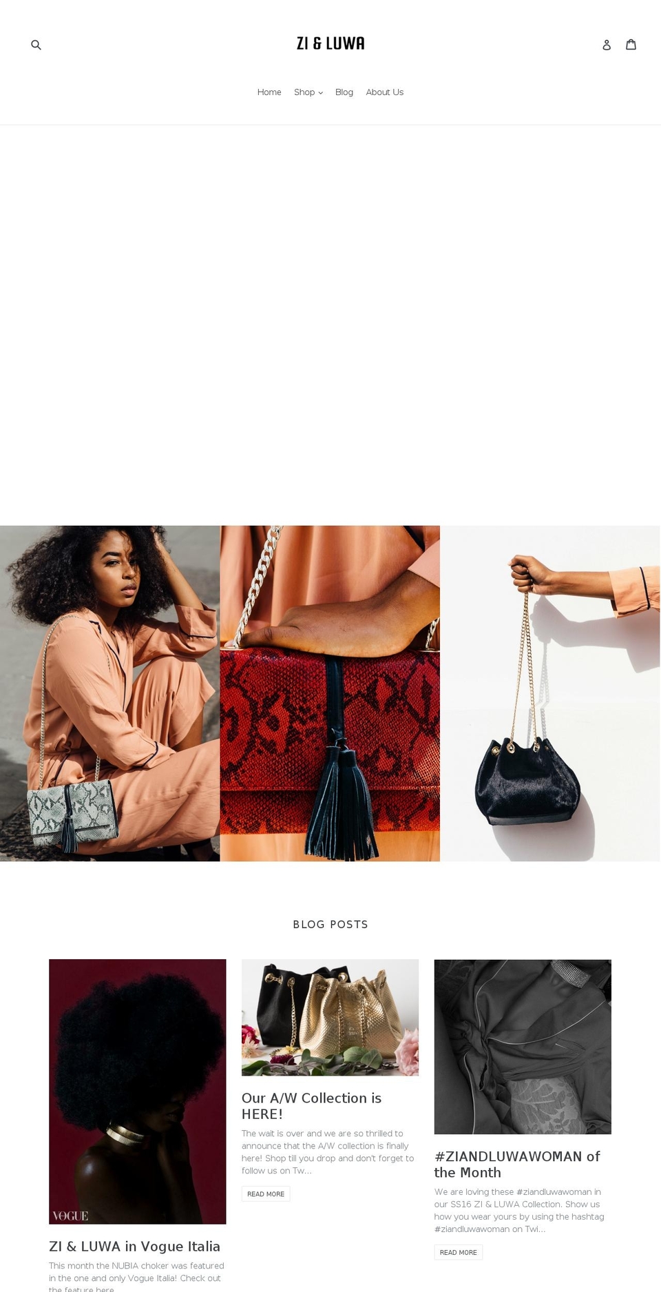 ziandluwa.com shopify website screenshot