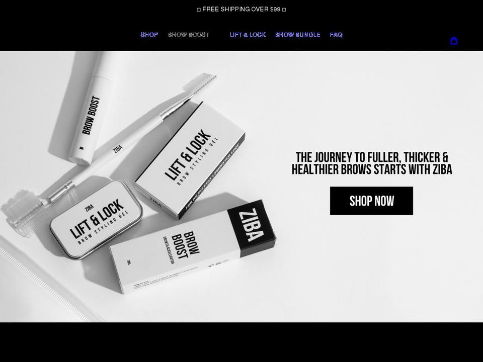 zibabrand.com shopify website screenshot