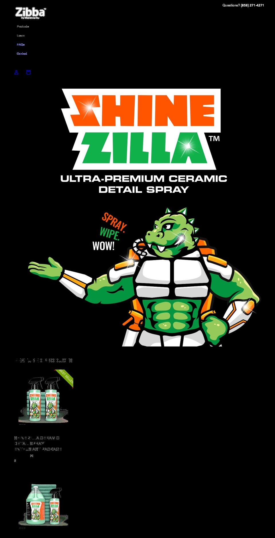 zibba.com shopify website screenshot