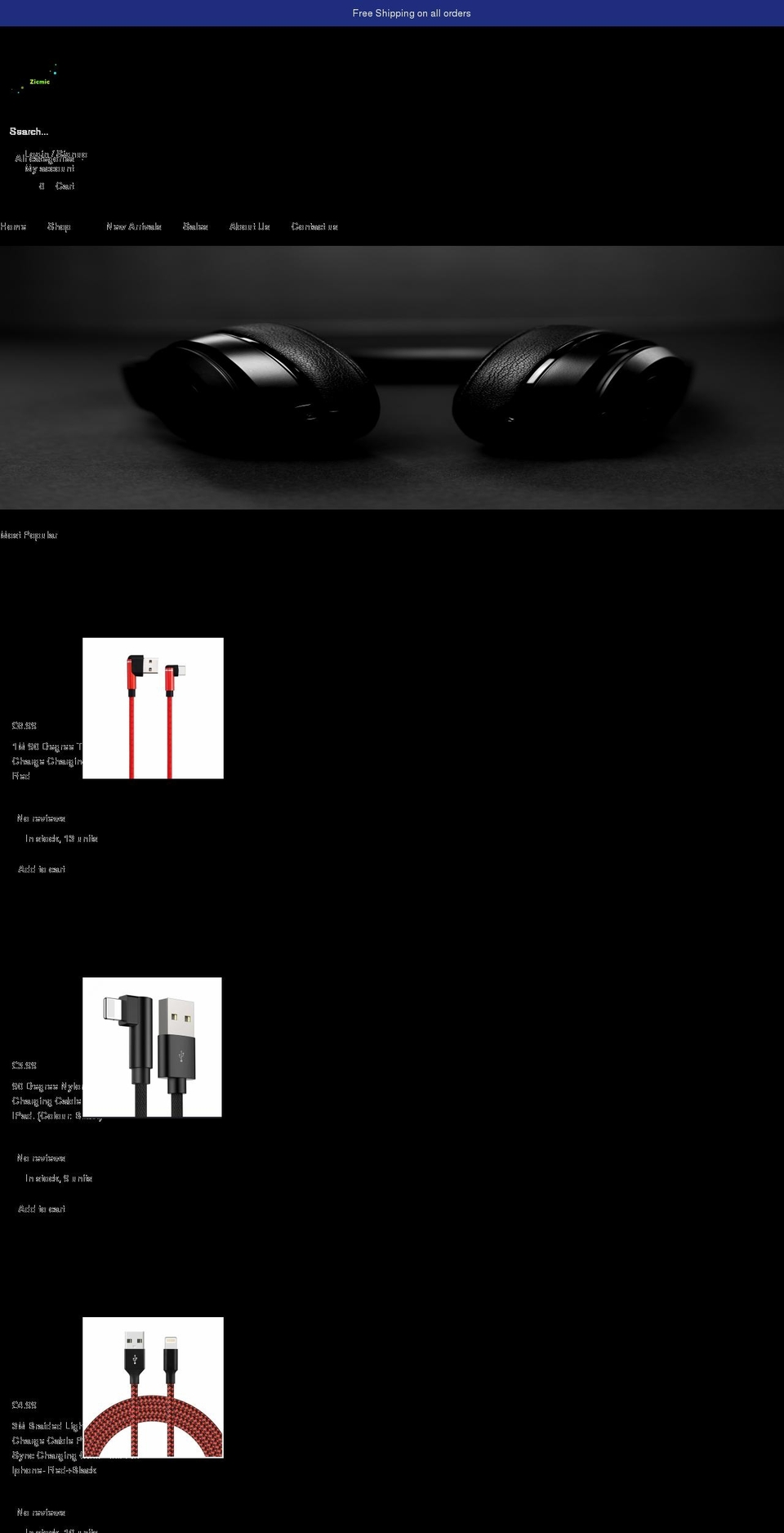 zicmic.co.uk shopify website screenshot