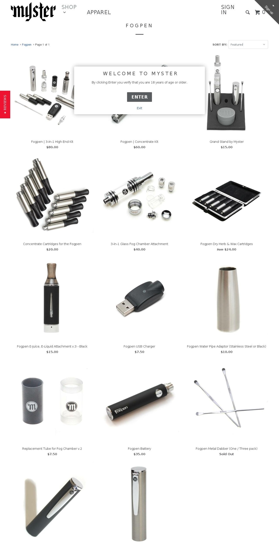 ziggysvapes.com shopify website screenshot