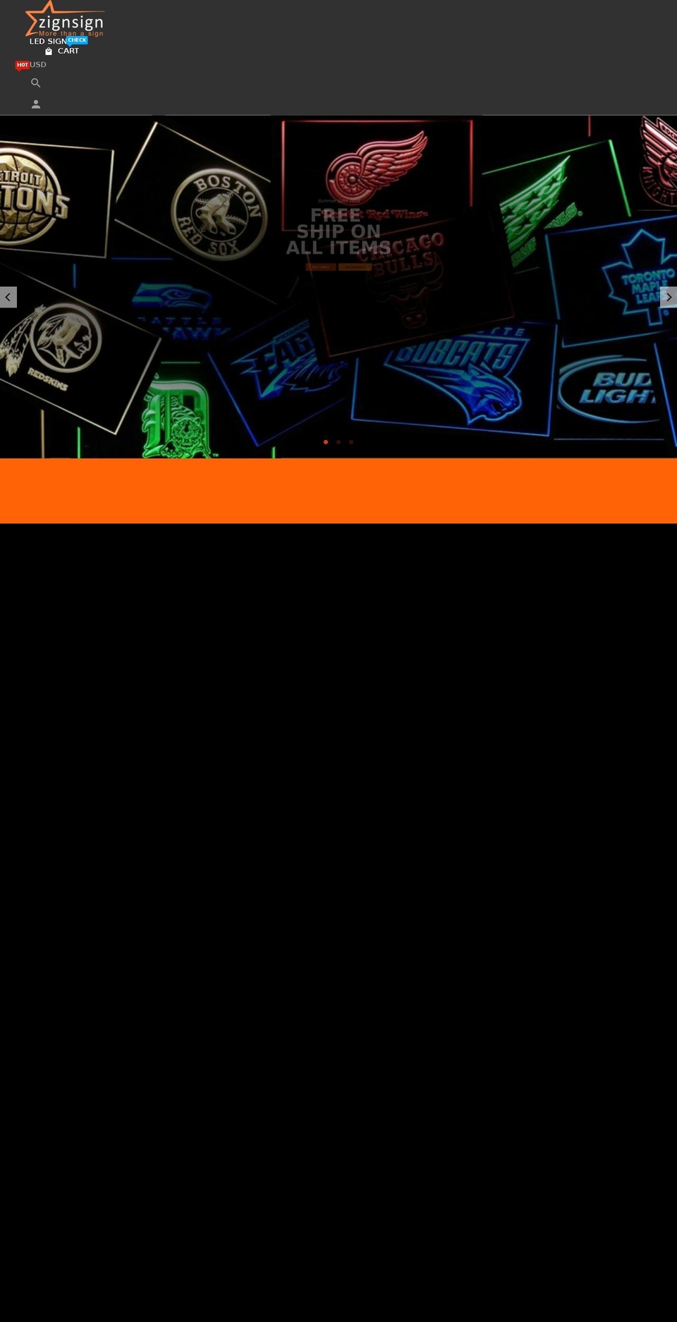 zignsign.com — Shopify storefront screenshot