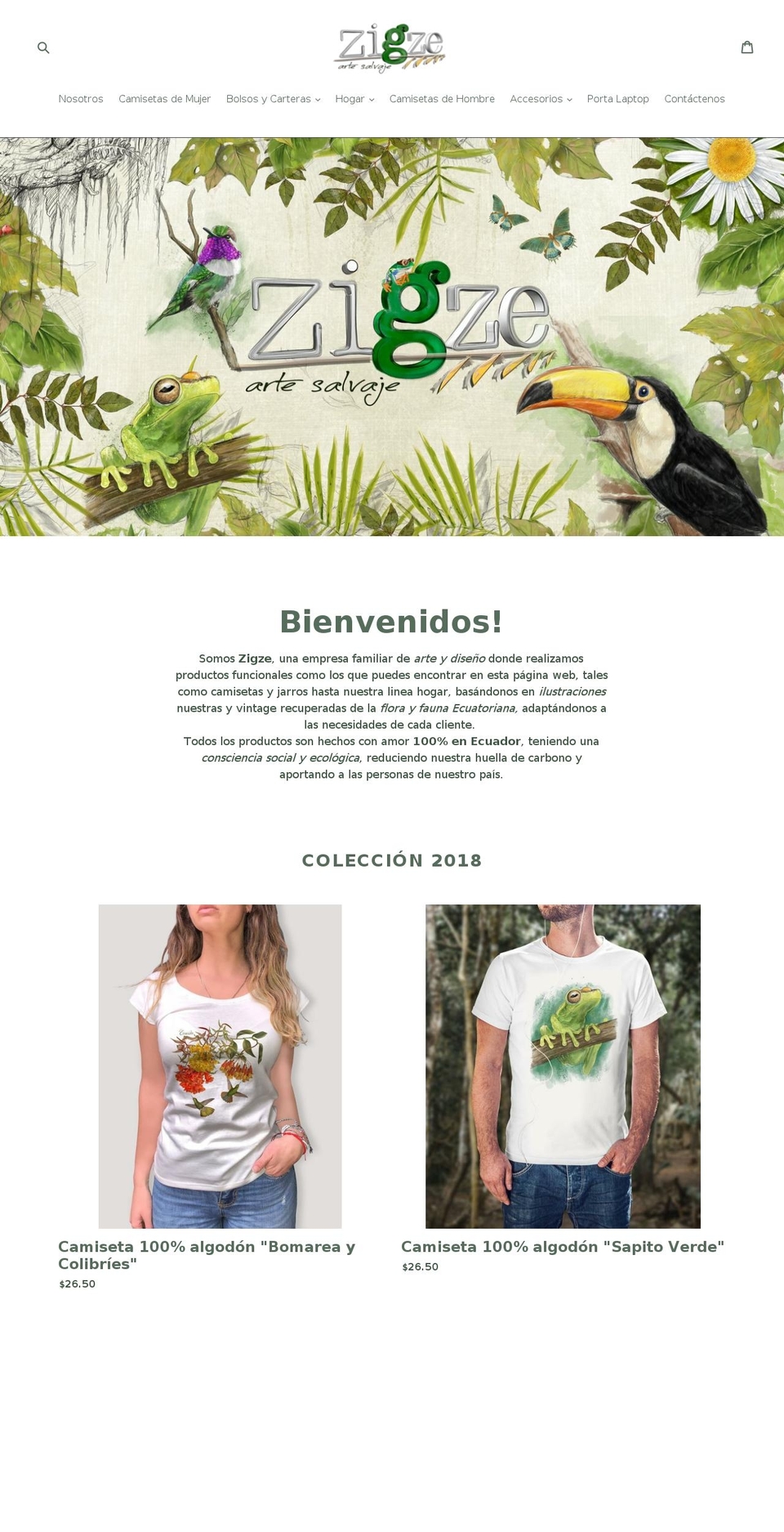 zigze.com — Shopify storefront screenshot