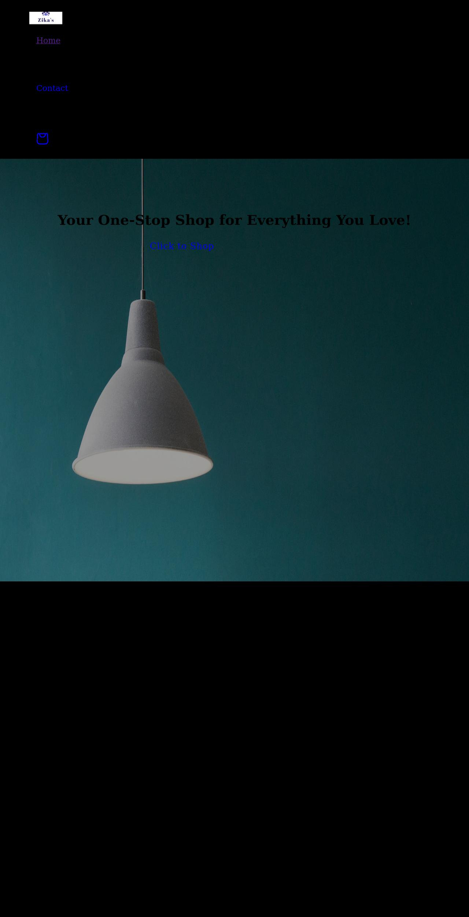 zikas.net shopify website screenshot