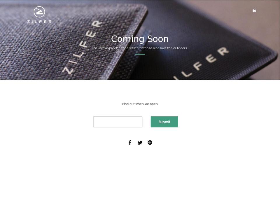 zilfer.com shopify website screenshot