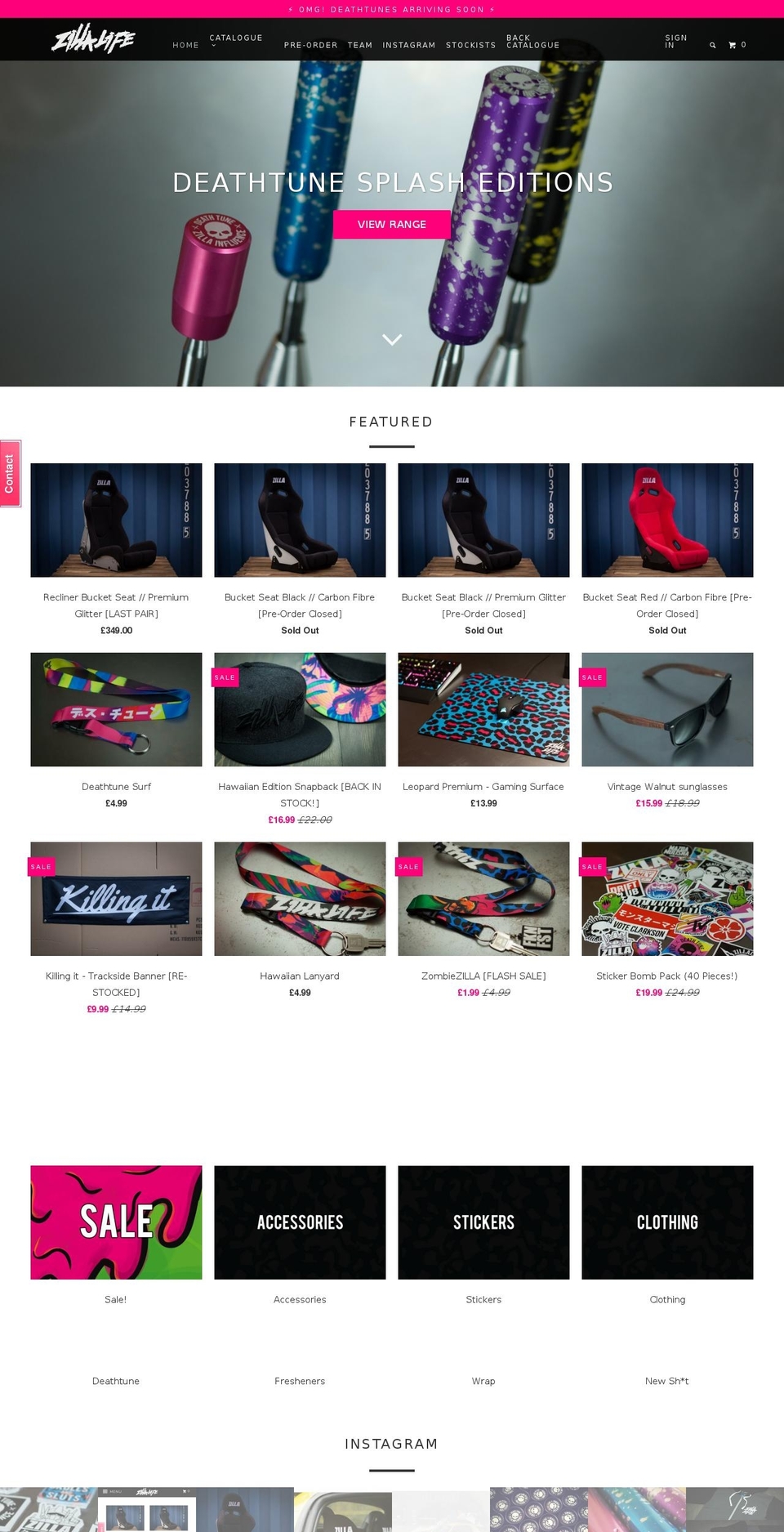 zillalife.com shopify website screenshot