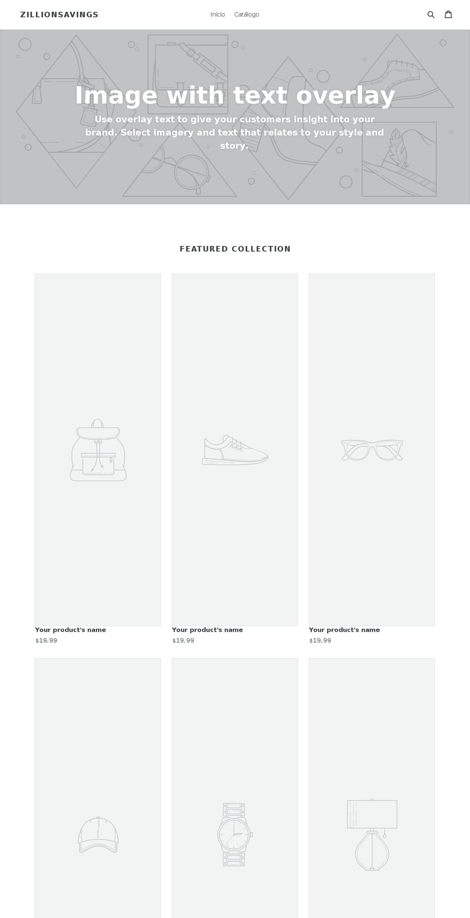 zillionsavings.com — Shopify storefront screenshot