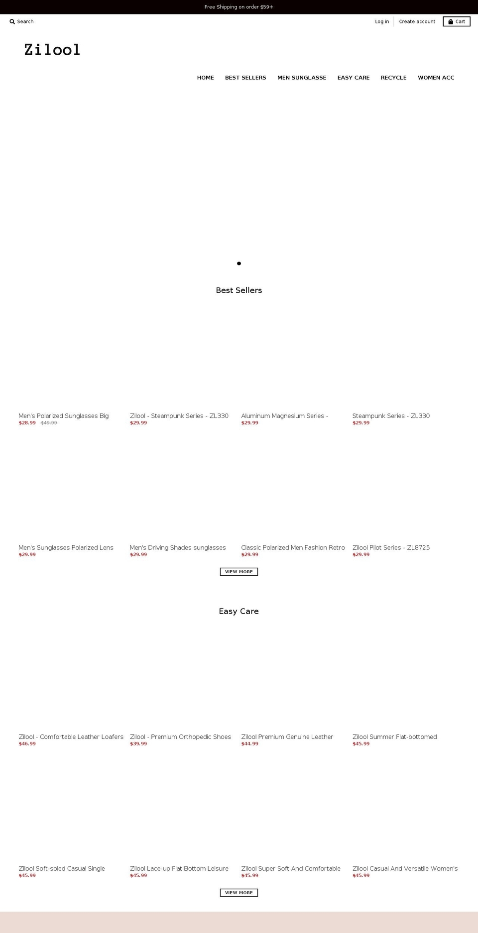 zilool.com shopify website screenshot