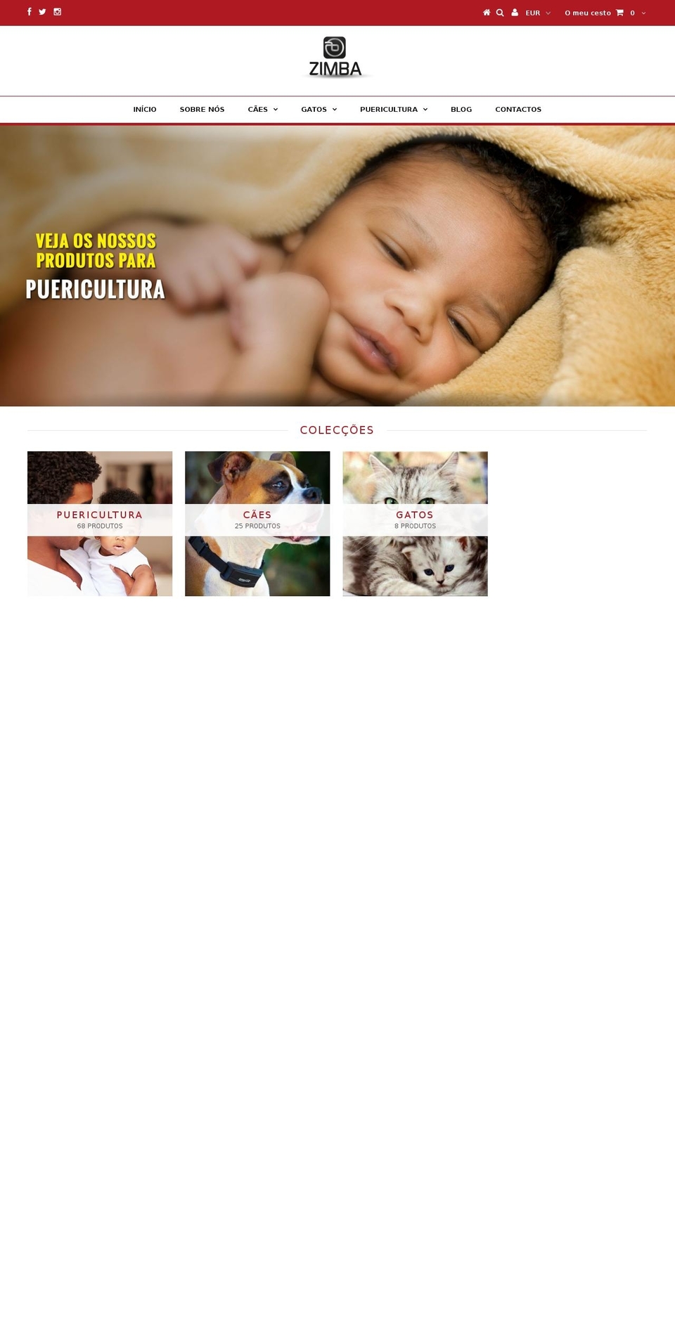 zimbastore.com shopify website screenshot