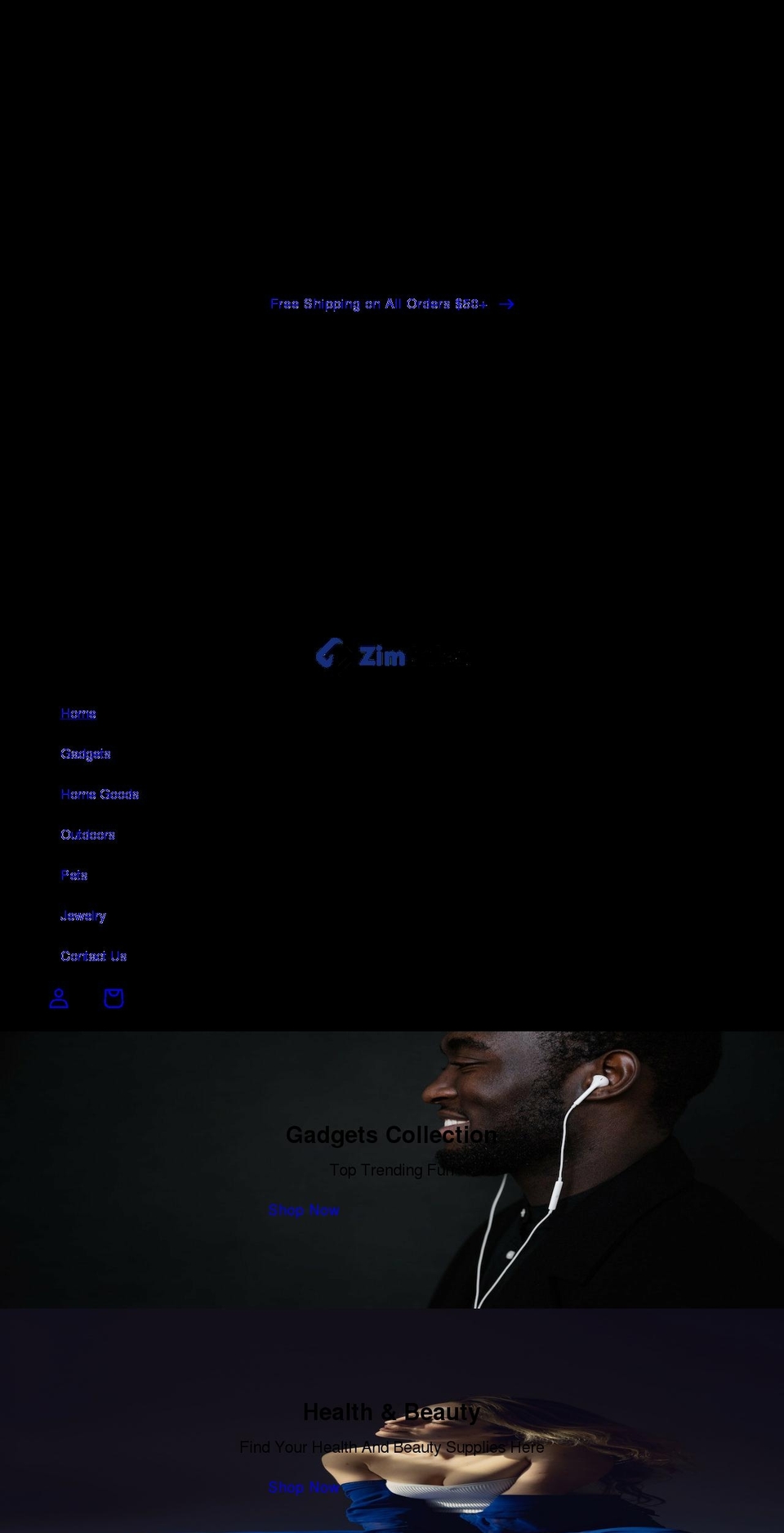 zimsales.com shopify website screenshot