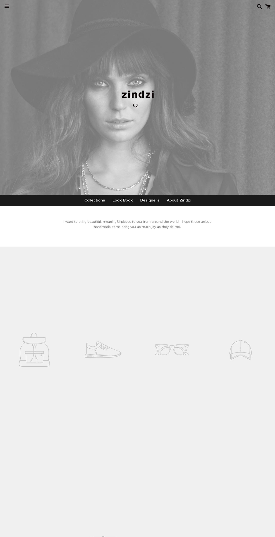 zindzi.com — Shopify storefront screenshot