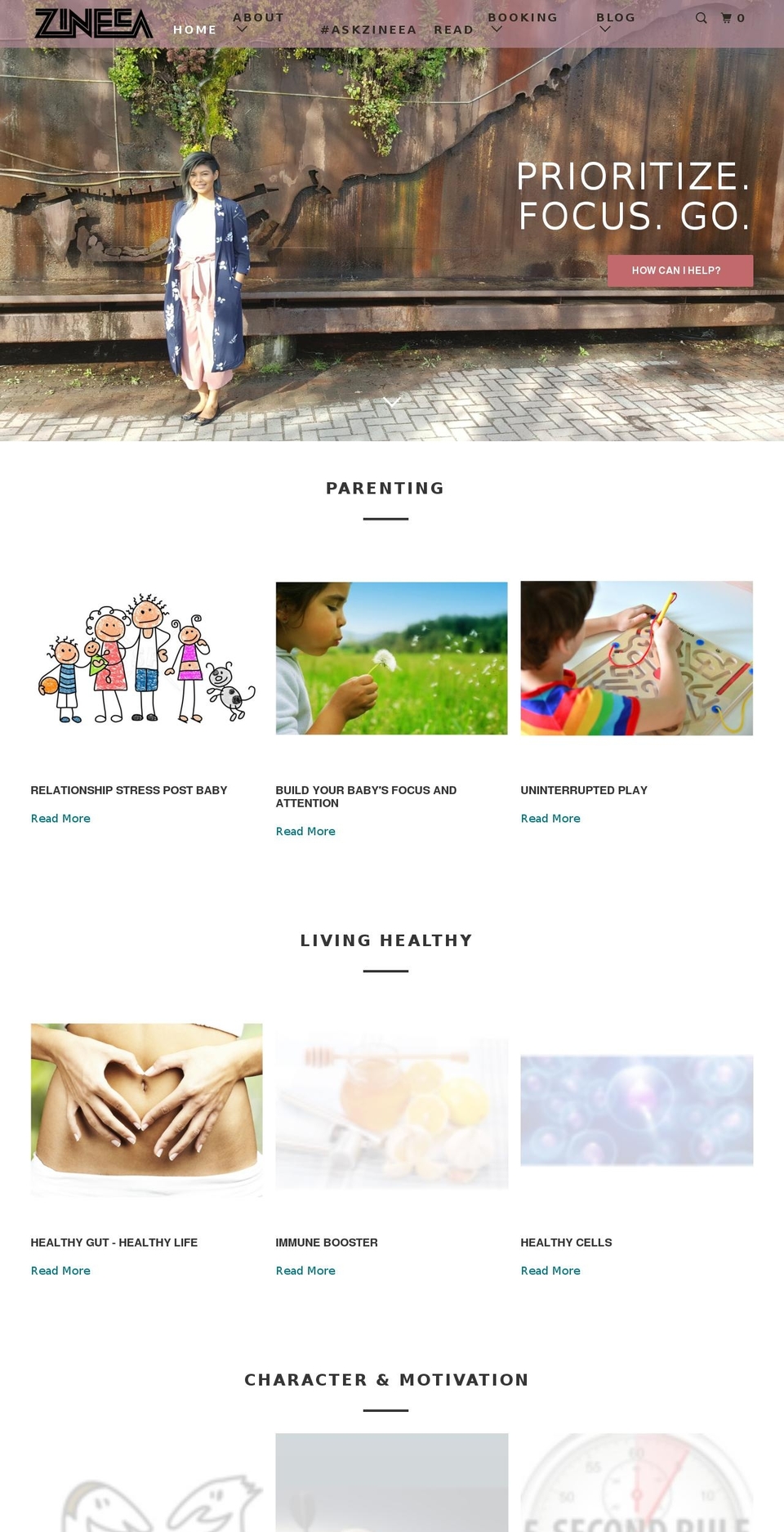 zineea.com shopify website screenshot