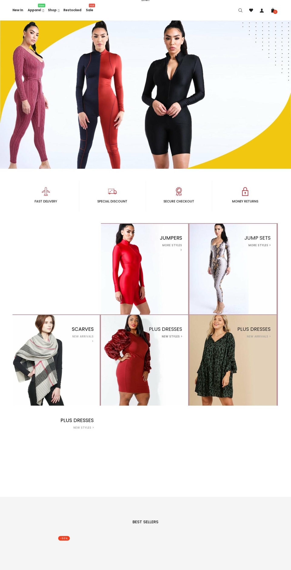 Vista Shopify theme site example zineh.com