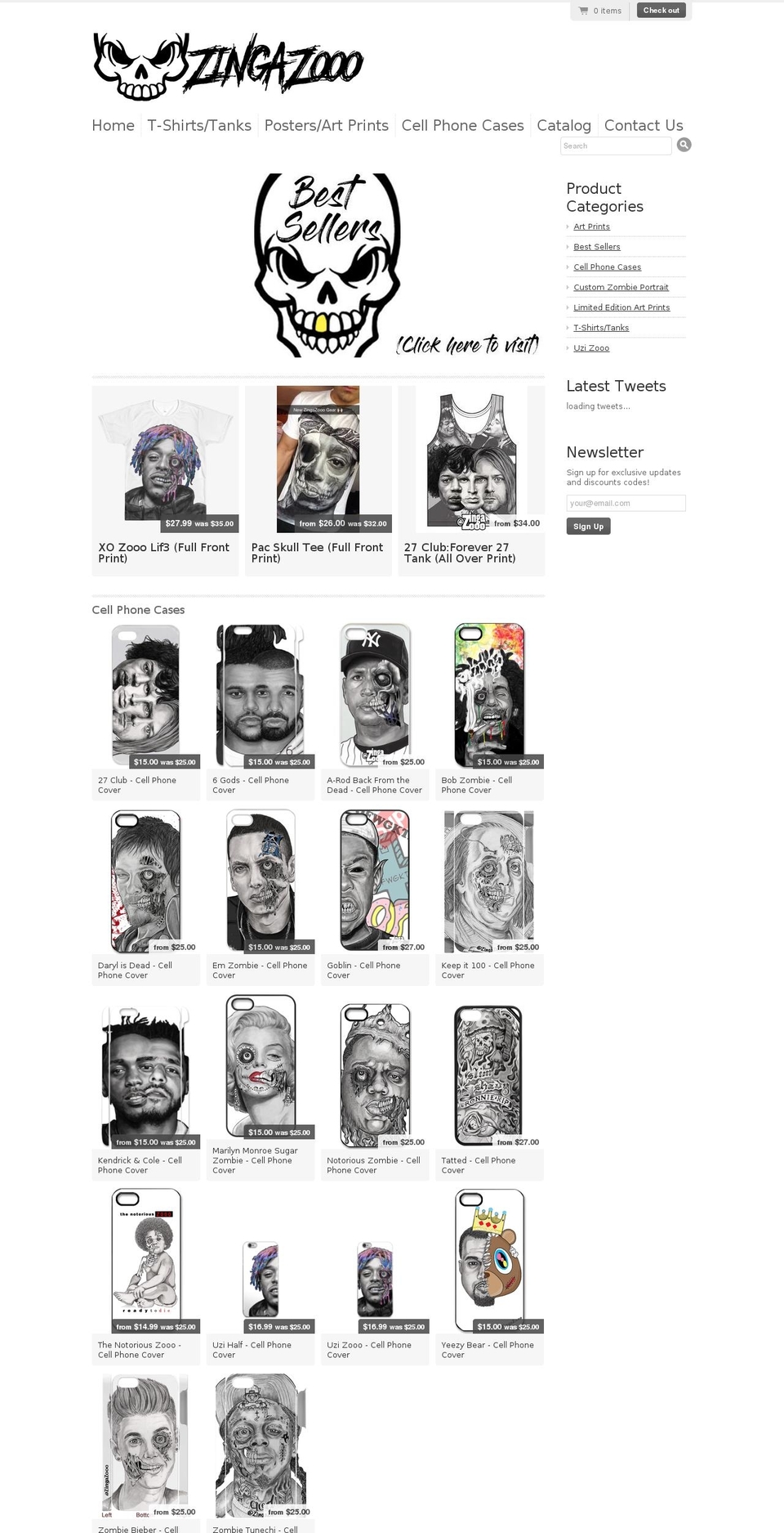 zingazooo.com — Shopify storefront screenshot