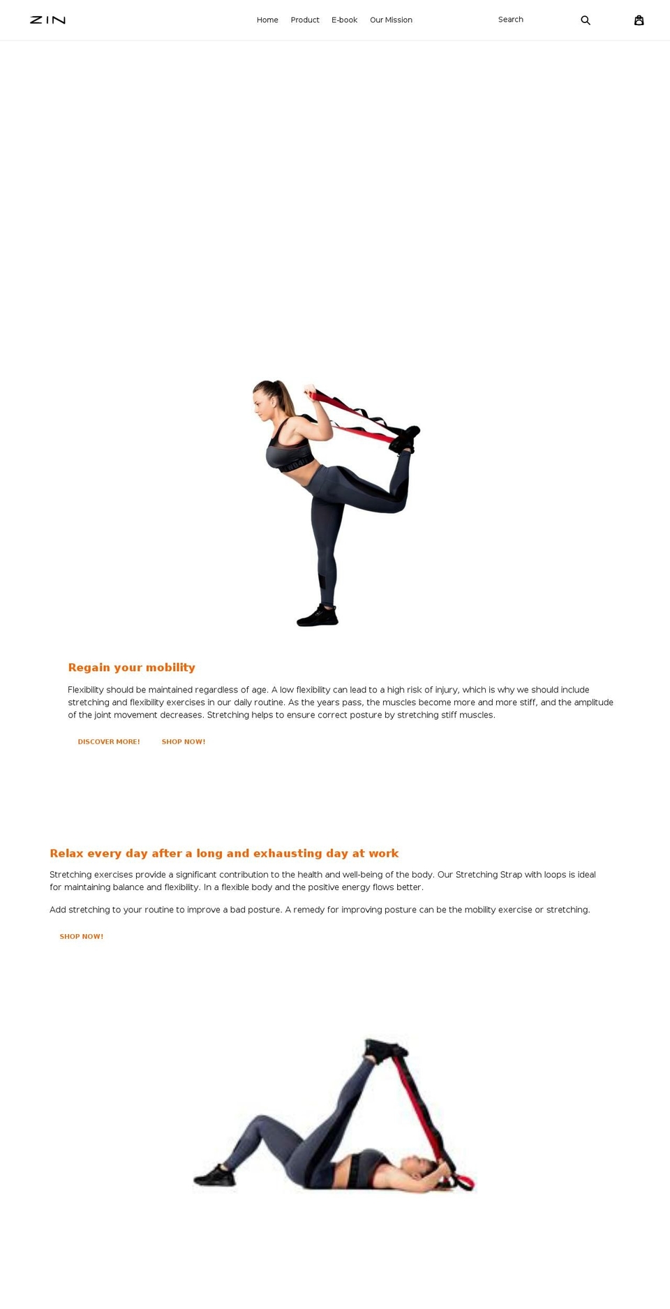 zinhealth.com — Shopify storefront screenshot