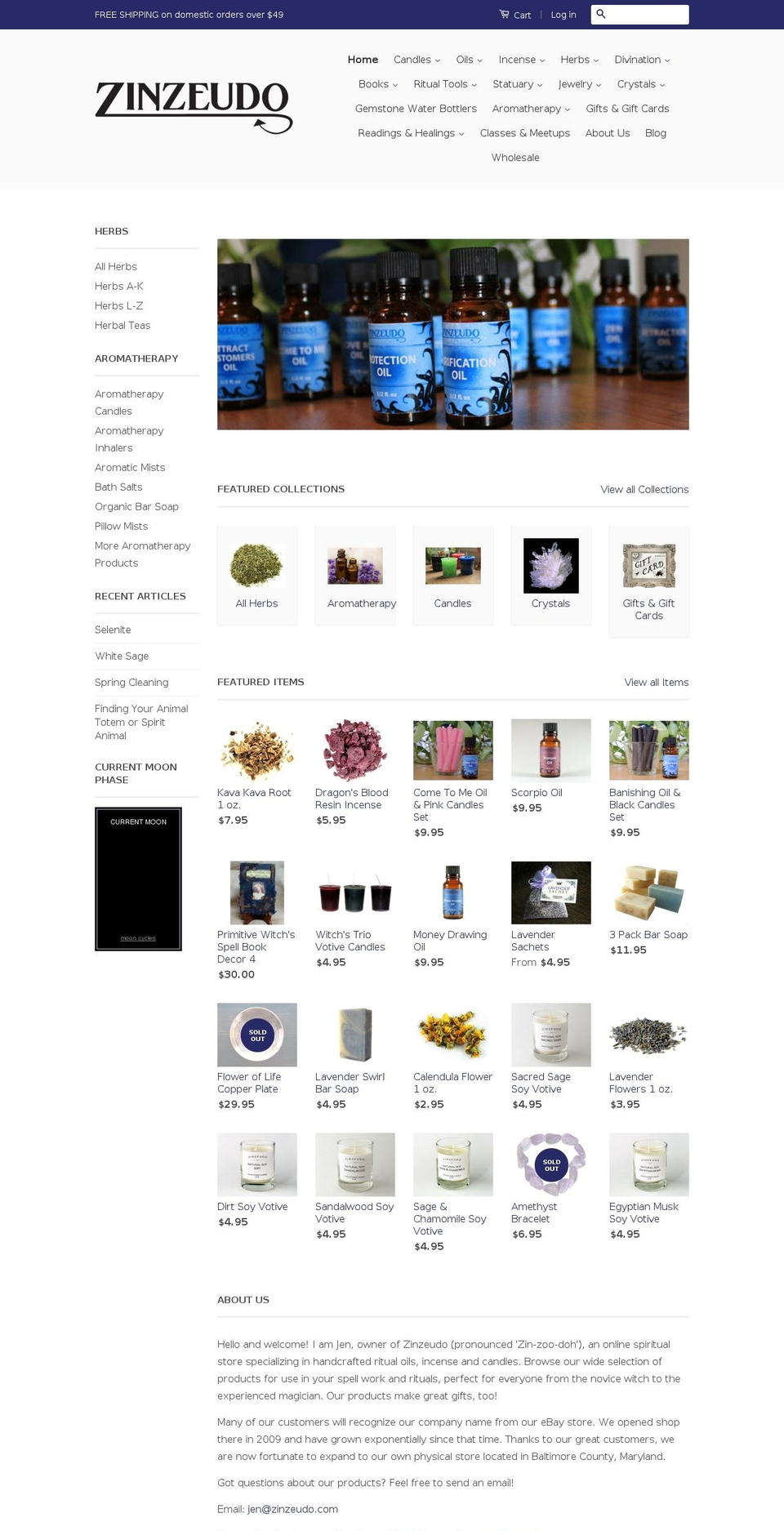 zinzeudo.com shopify website screenshot