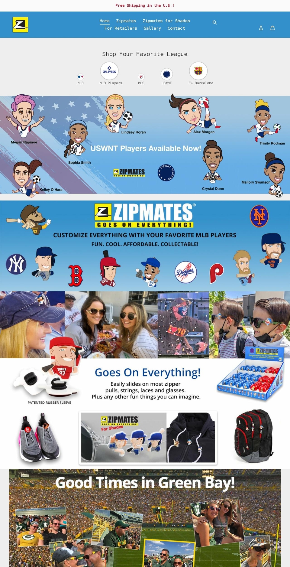 zipmates.com shopify website screenshot