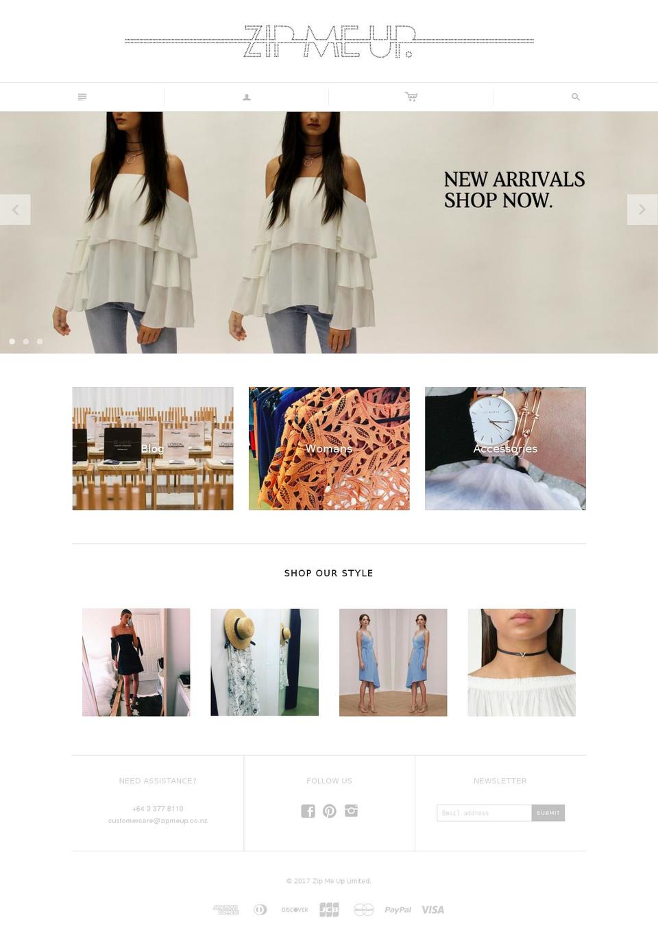 zipmeup.com.au shopify website screenshot