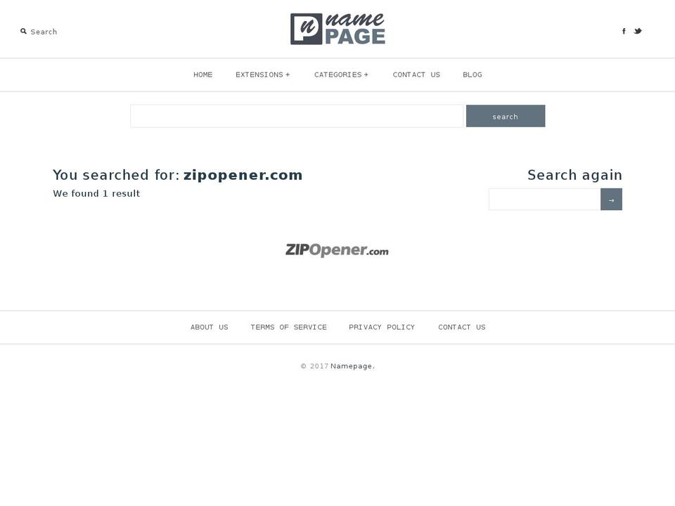 zipopener.com shopify website screenshot