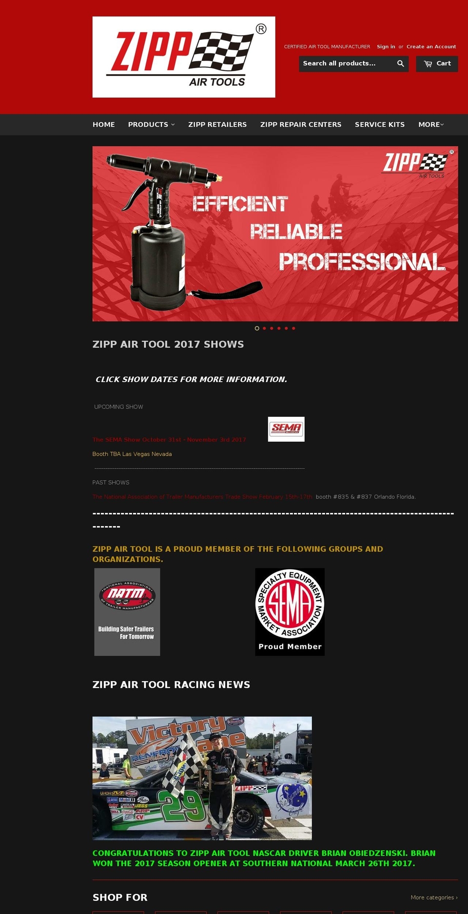 zippair.com shopify website screenshot