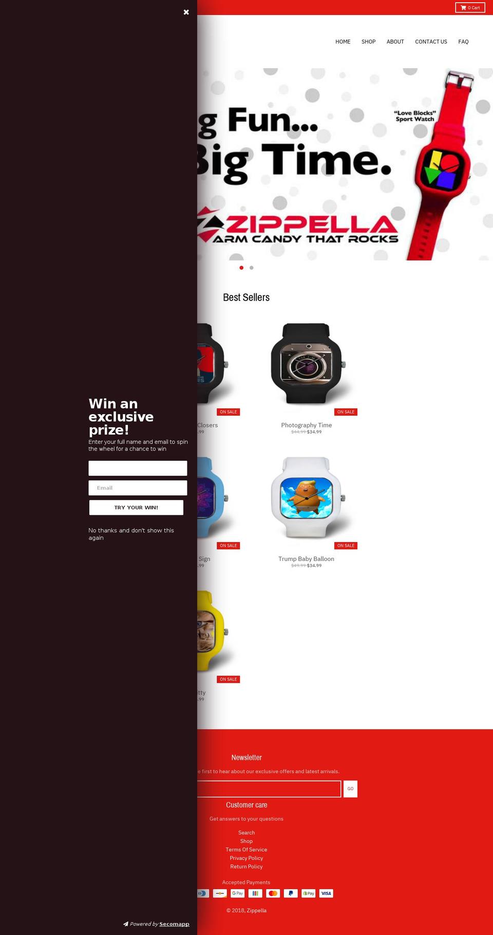 zippella.com shopify website screenshot