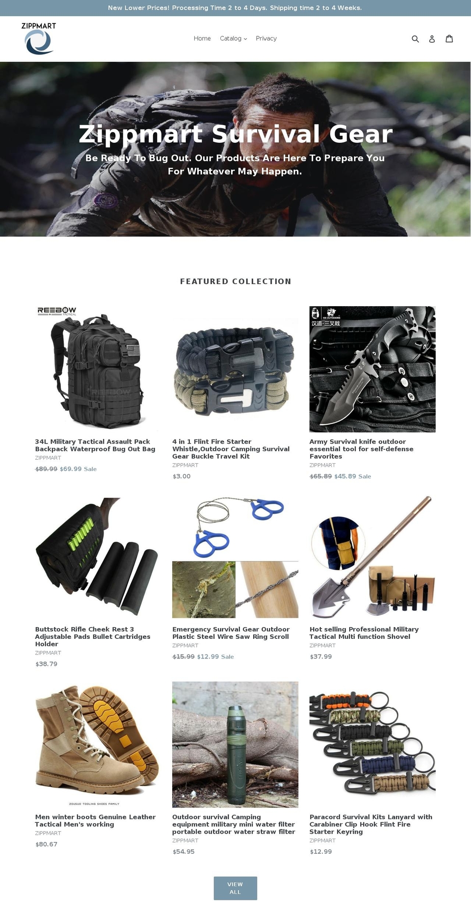 zippmart.com shopify website screenshot