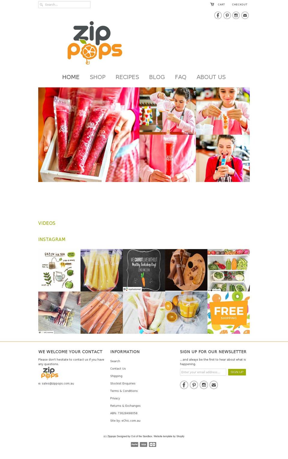 zippops.com — Shopify storefront screenshot