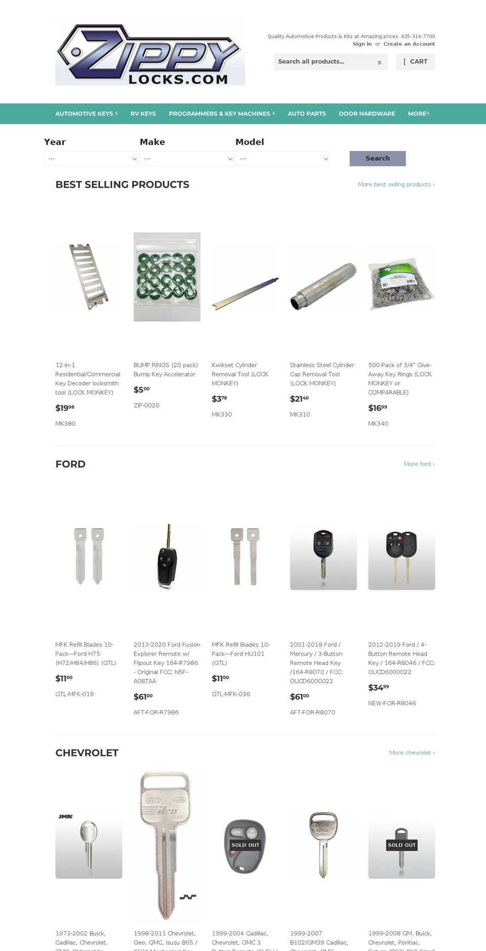 zippylocks.net shopify website screenshot