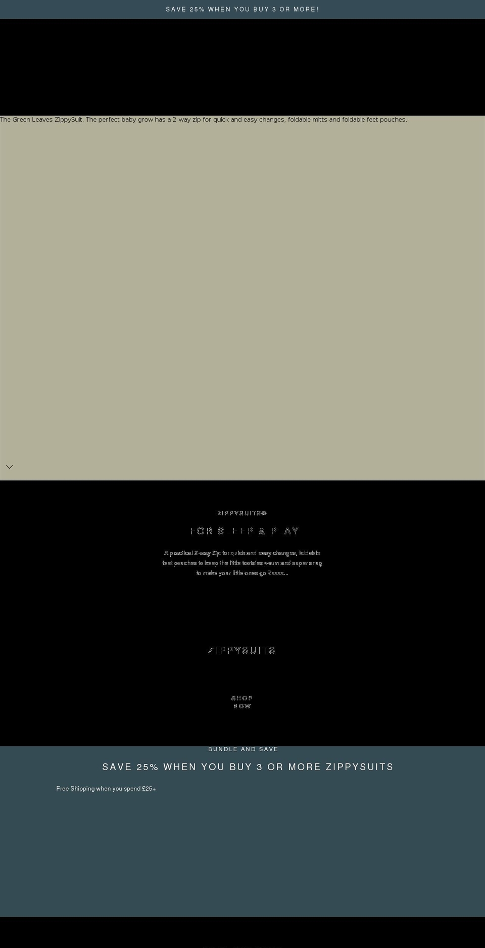 zippysuits.com shopify website screenshot