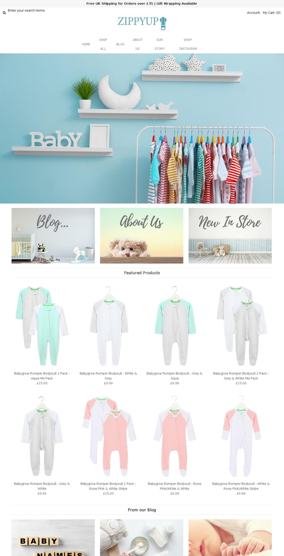zippyup.com — Shopify storefront screenshot