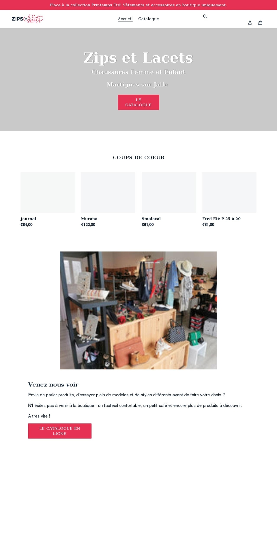 zipsetlacets.com shopify website screenshot