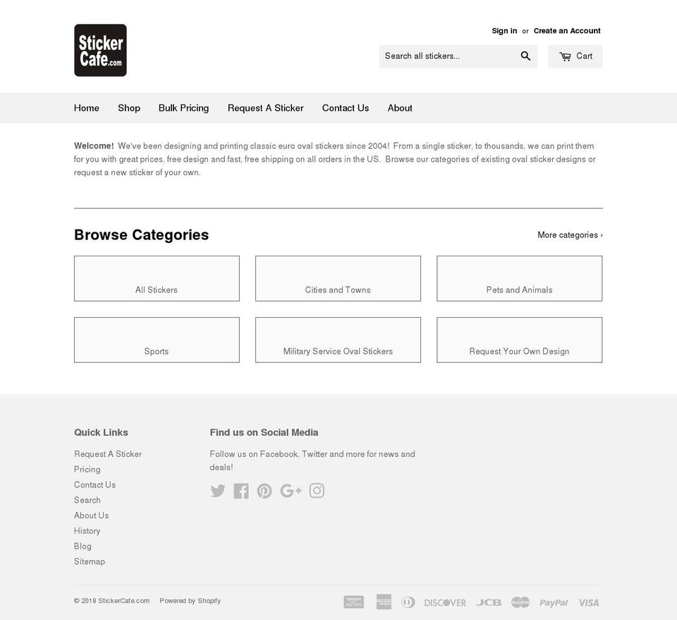 zipstickers.com — Shopify storefront screenshot