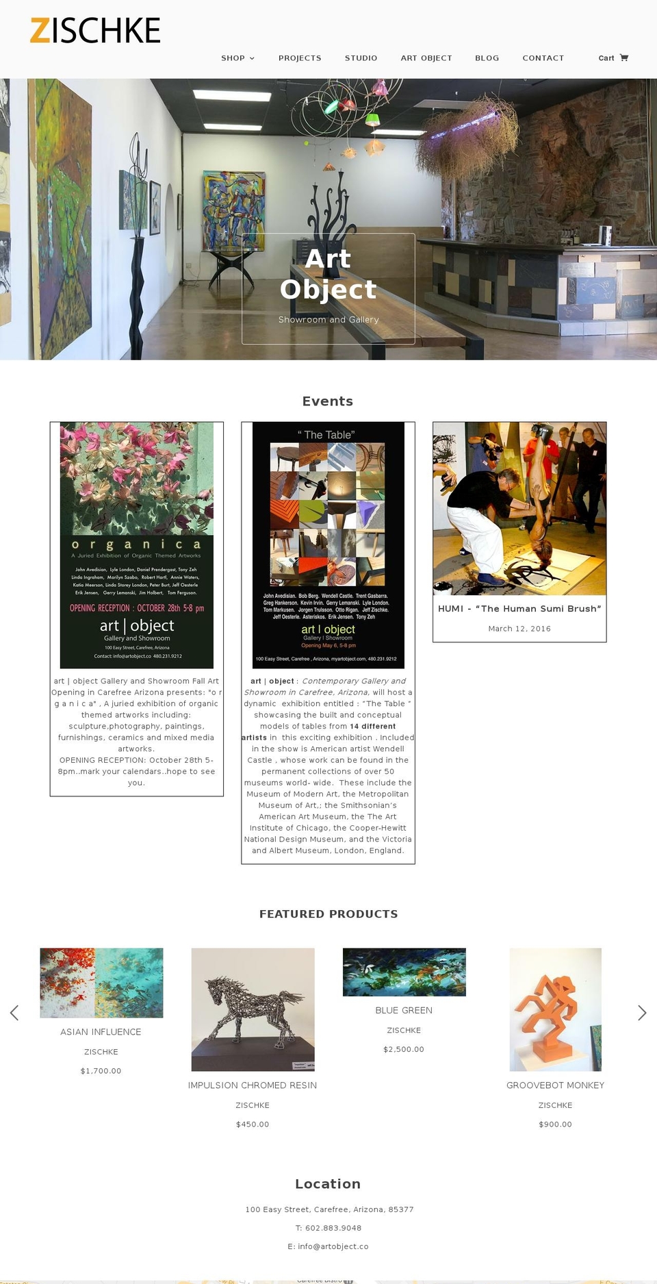 zischkestudio.com shopify website screenshot