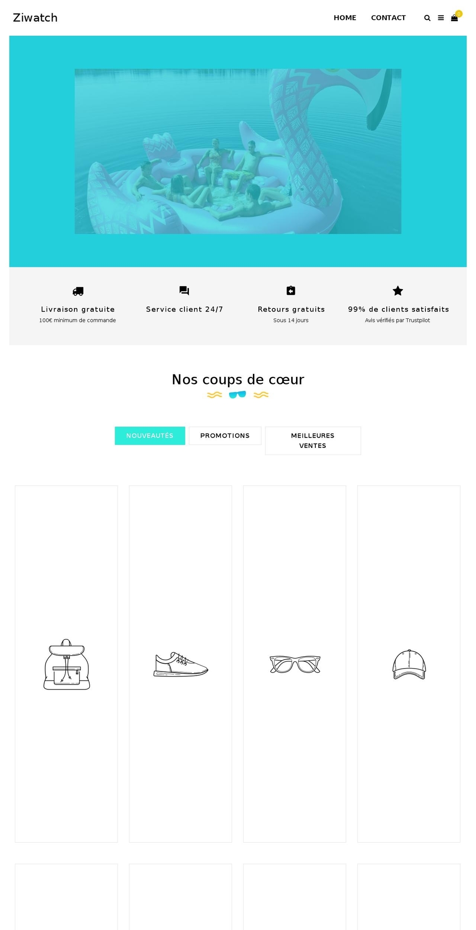 ziwatch.com — Shopify storefront screenshot