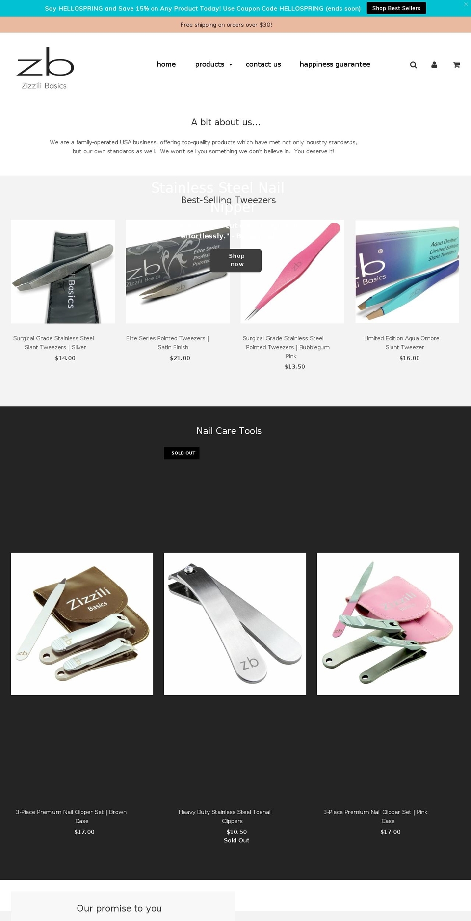 zizzili.com shopify website screenshot