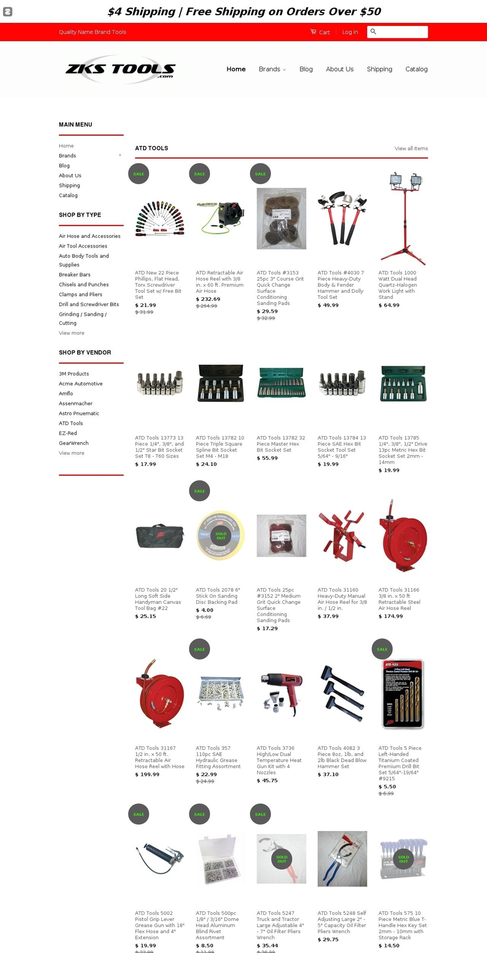 zkstools.com shopify website screenshot