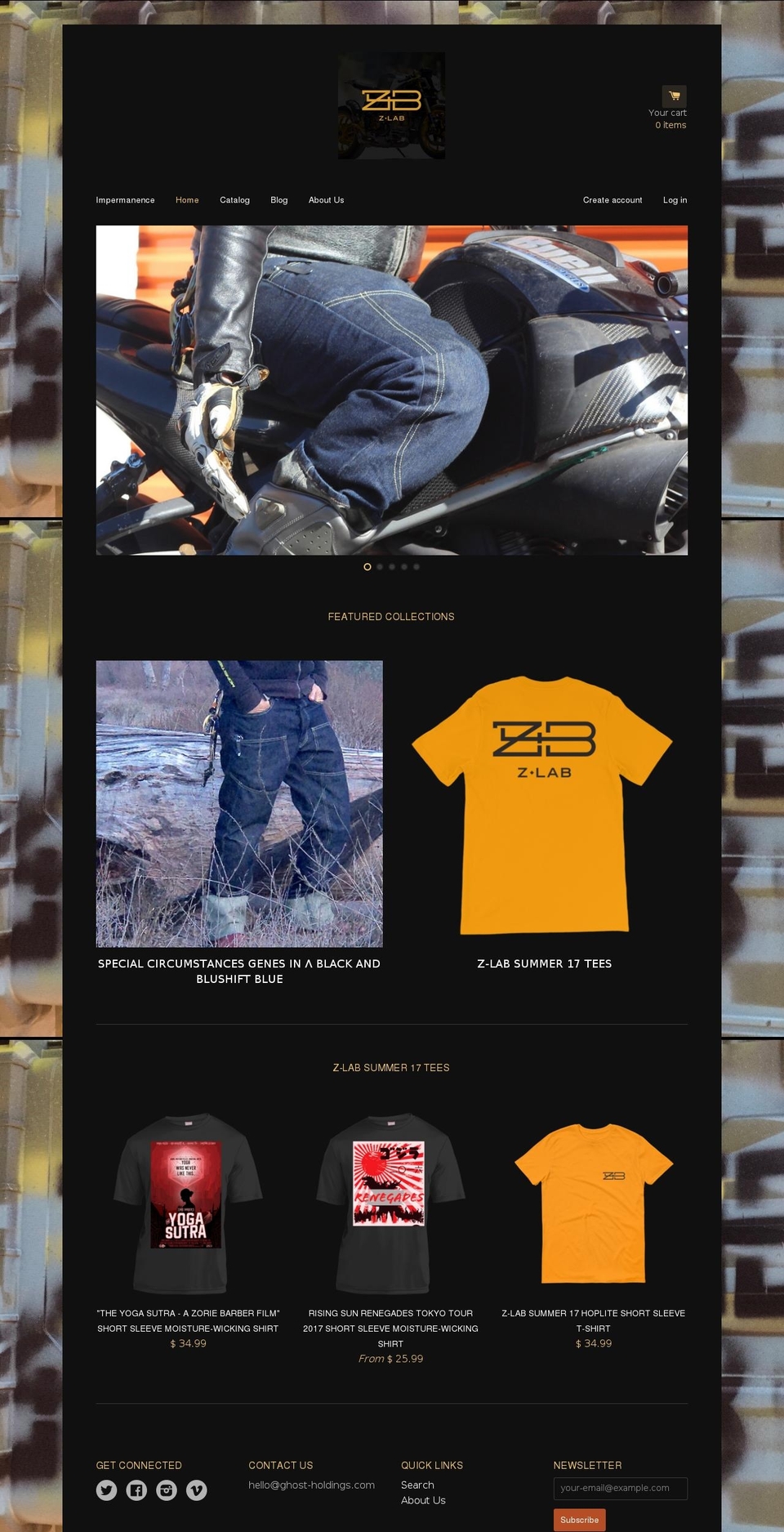 zlabdenim.com shopify website screenshot