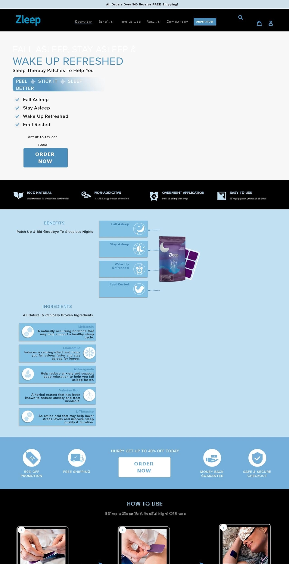 zleeppatch.com shopify website screenshot