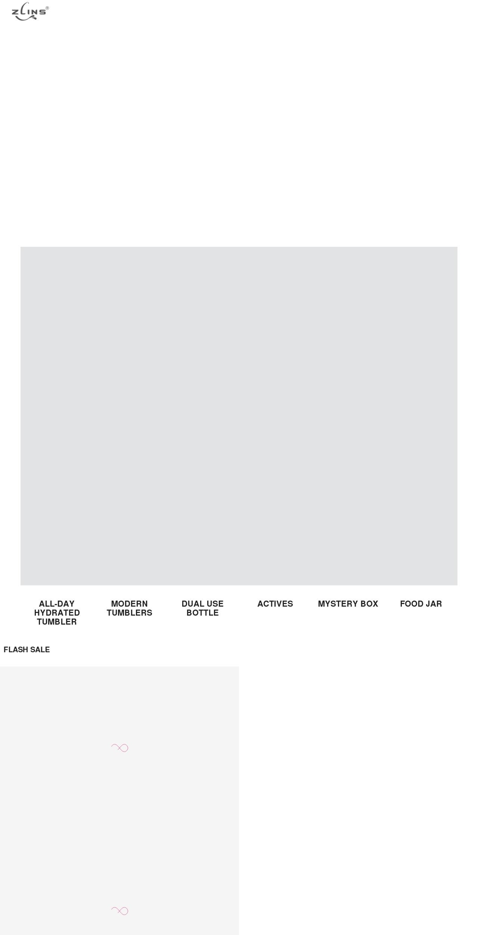 zlinsbottle.com shopify website screenshot