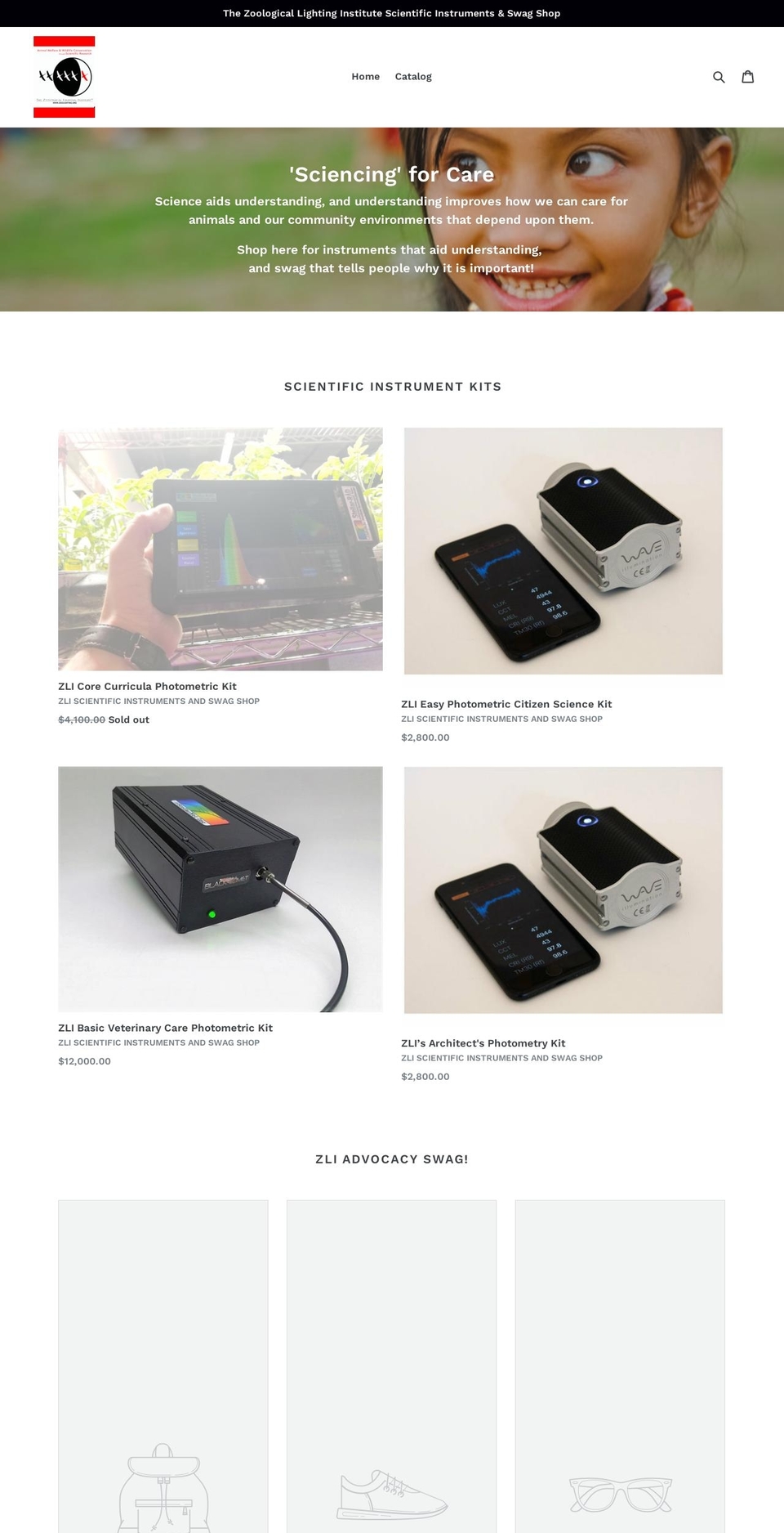 zlishop.org shopify website screenshot