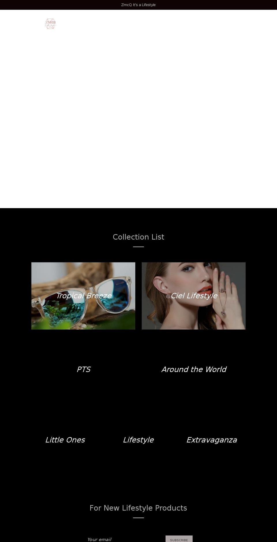 zmcqshop.com — Shopify storefront screenshot