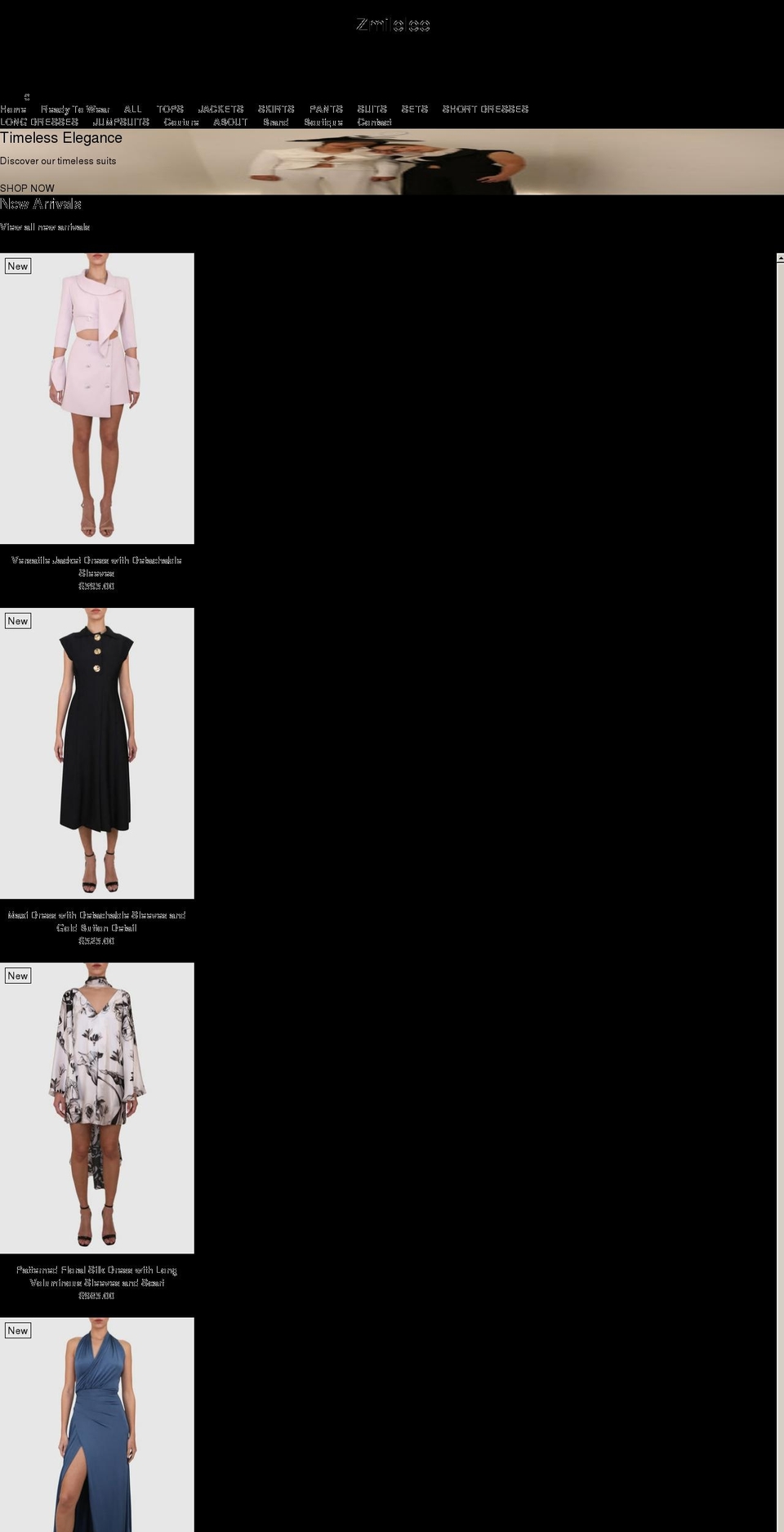 zmilelee.com shopify website screenshot